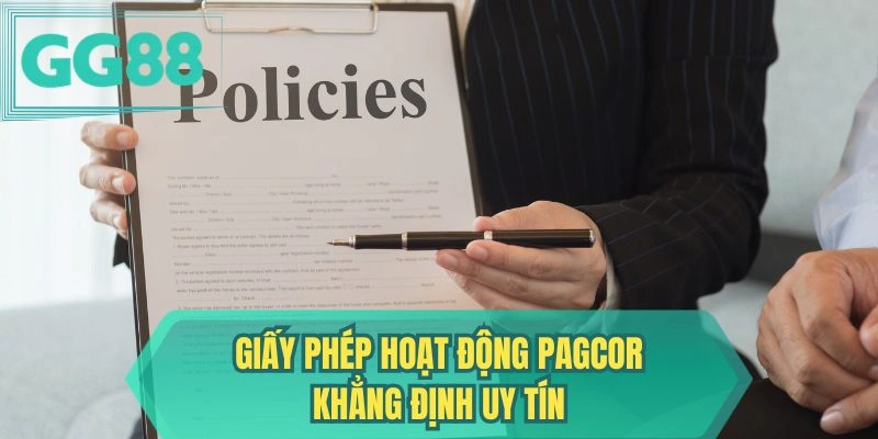 Giấy phép hoạt động PAGCOR khẳng định uy tín